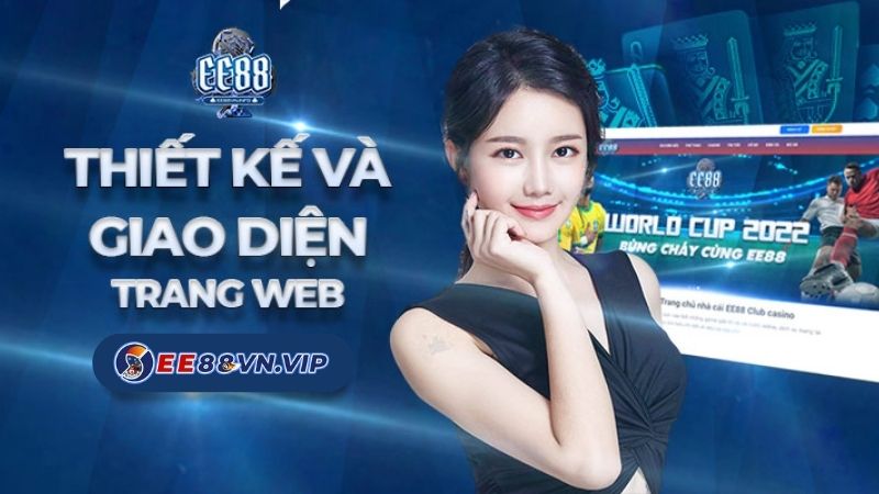 Giao diện nhà cái với màu xanh dương chủ đạo